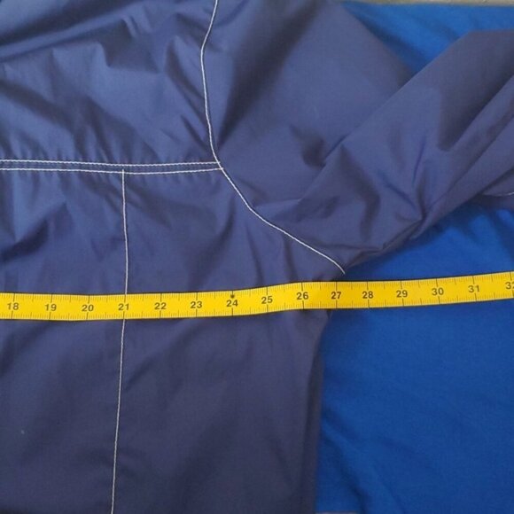 IZOD XXL Blue zip-up windbreaker with yellow neck - Picture 6 of 7